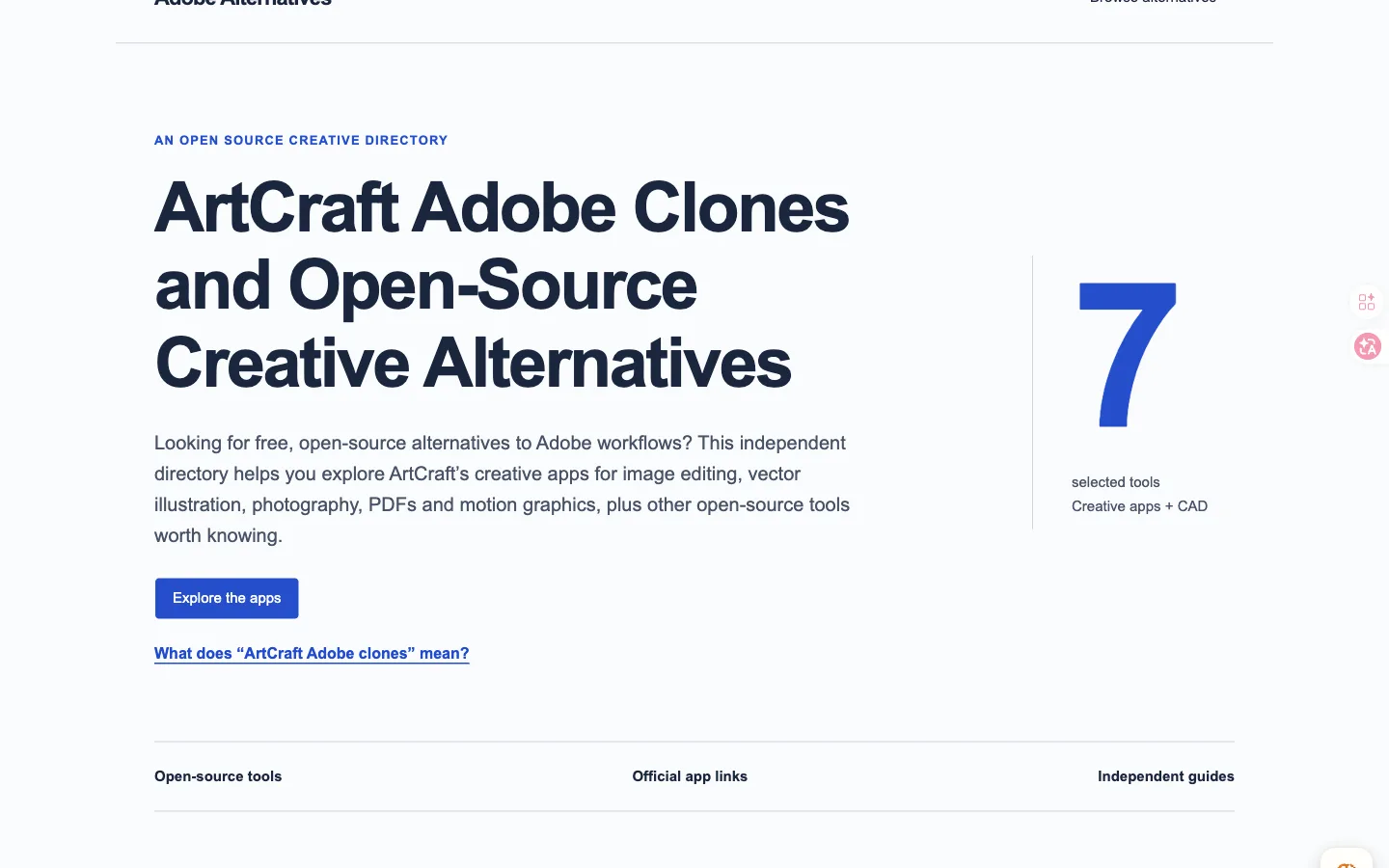 Adobe Alternatives screenshot 1