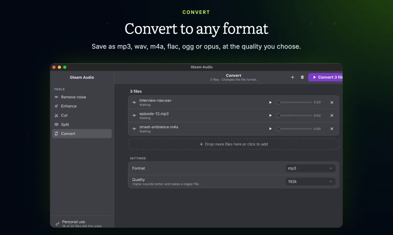 Gleam Audio screenshot 4