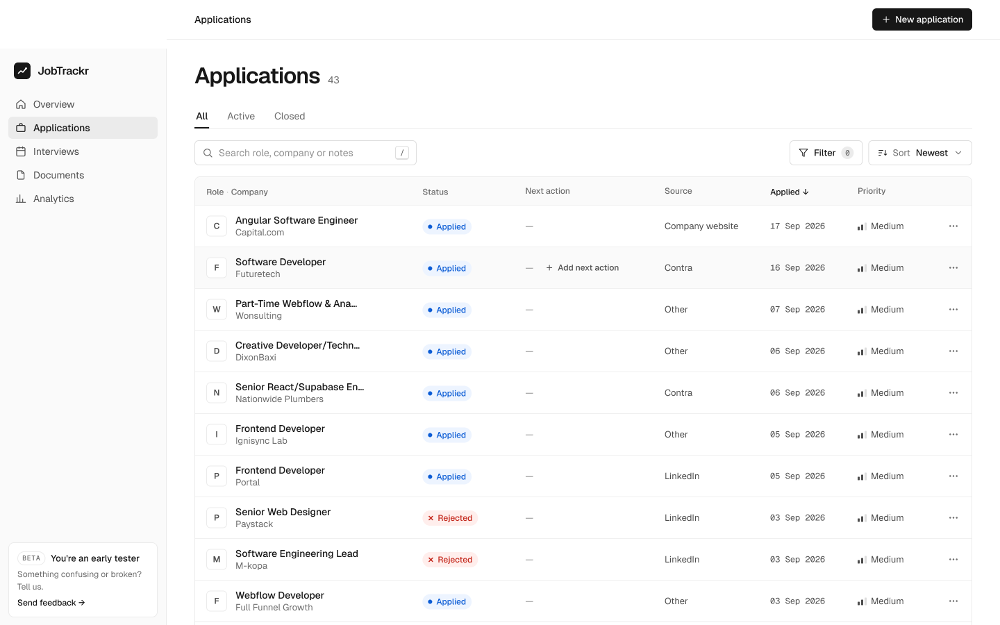 Jobtrackr screenshot 4