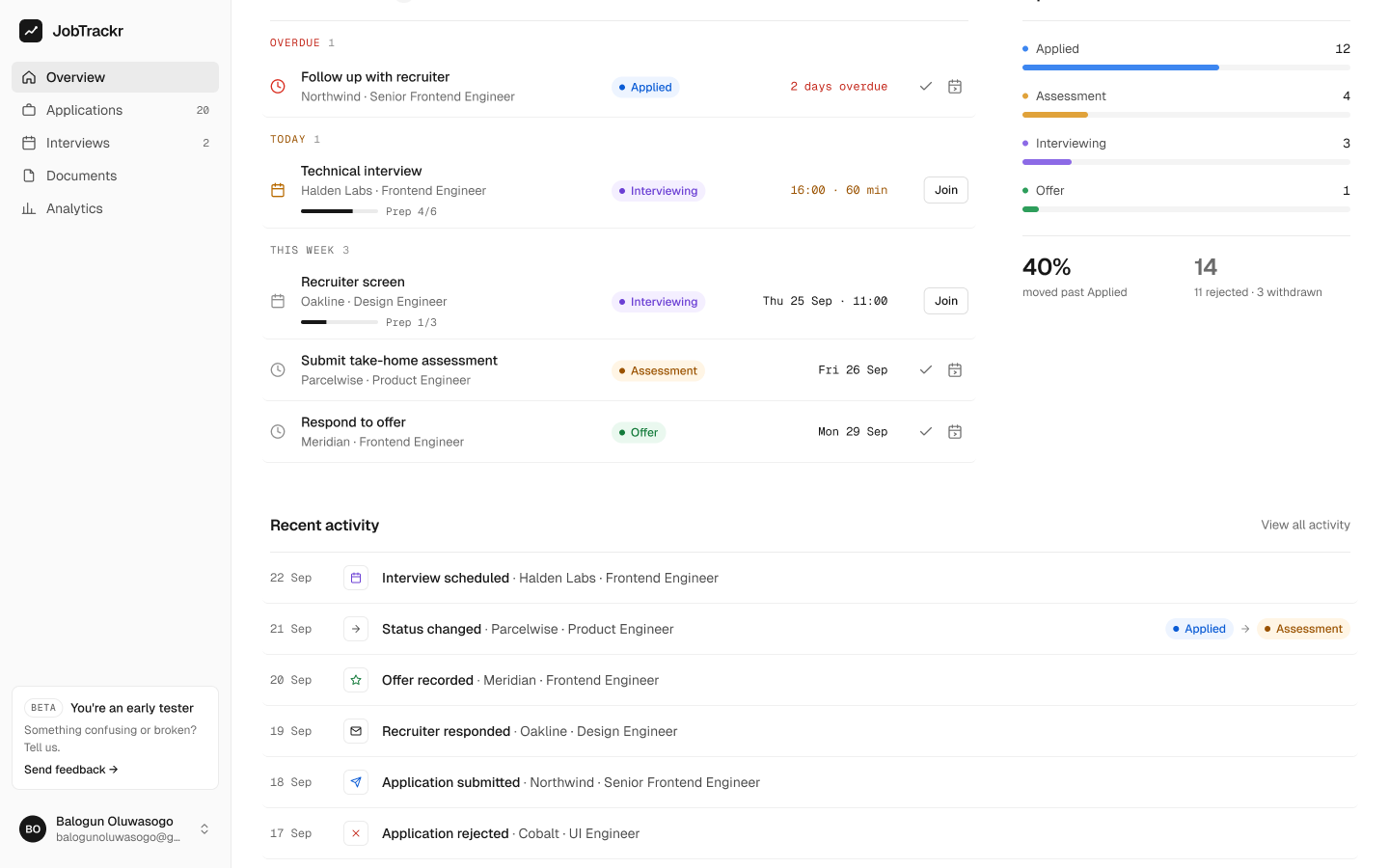 Jobtrackr screenshot 3
